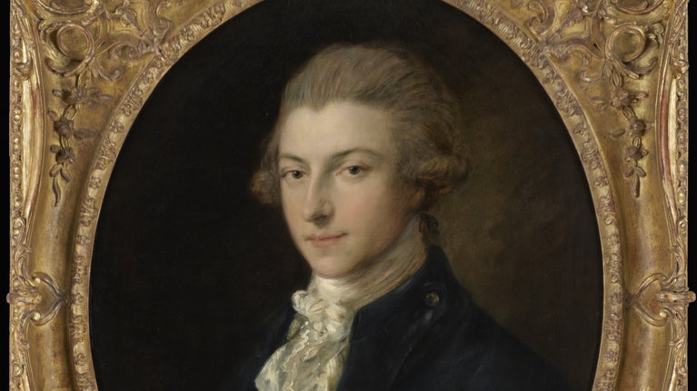 Oil on canvas (oval), Louis-Pierre Quentin de Richebourg, Marquis de Champcenetz by Thomas Gainsborough c. 1780, at Knole, Kent,